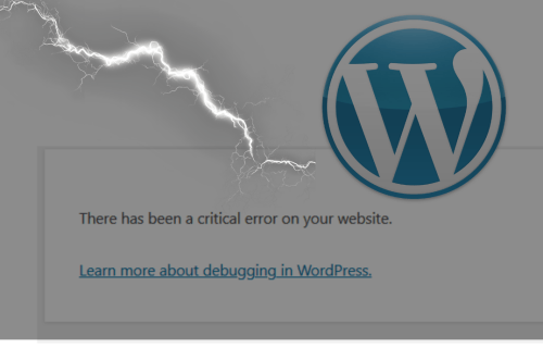 Warning sign of wordpress catastrophic issue on website.